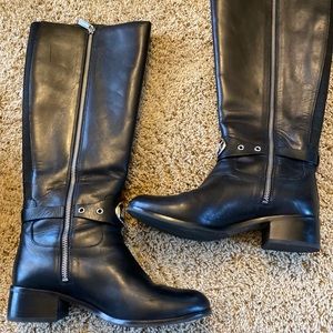 Michael Kors black high boots 7.5